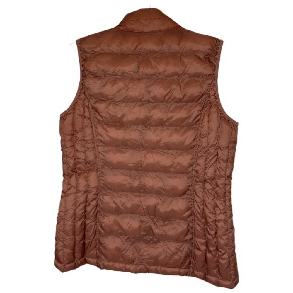 32 Degrees Heat quilted packable puffer vest rust women's size M - Picture 4 of 4